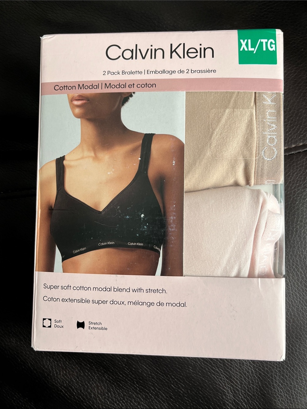 Calvin Klein 2-Pack Cotton Modal Bralette